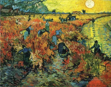  Vincent Pintura Art%C3%ADstica - Viñedos rojos en Arles Vincent van Gogh